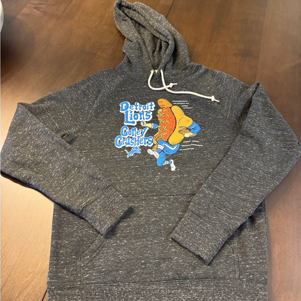 HOMAGE Detroit Lions Gray Hoodie